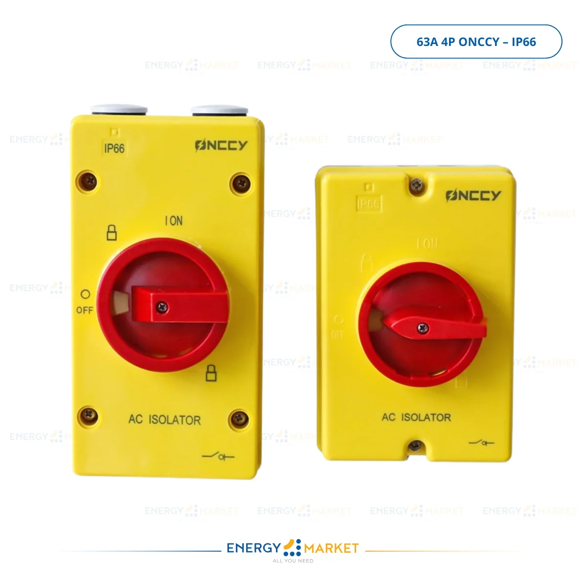 Switch Isolator 63 A 4P ONCCY – Interrupteur d’Isolement IP66