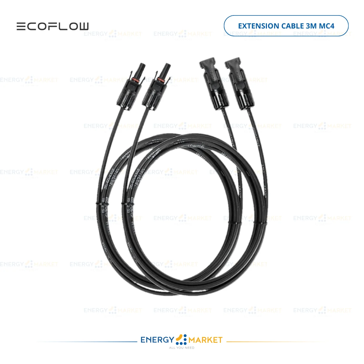EXTENSION CABLE 3M MC4 - Ecoflow