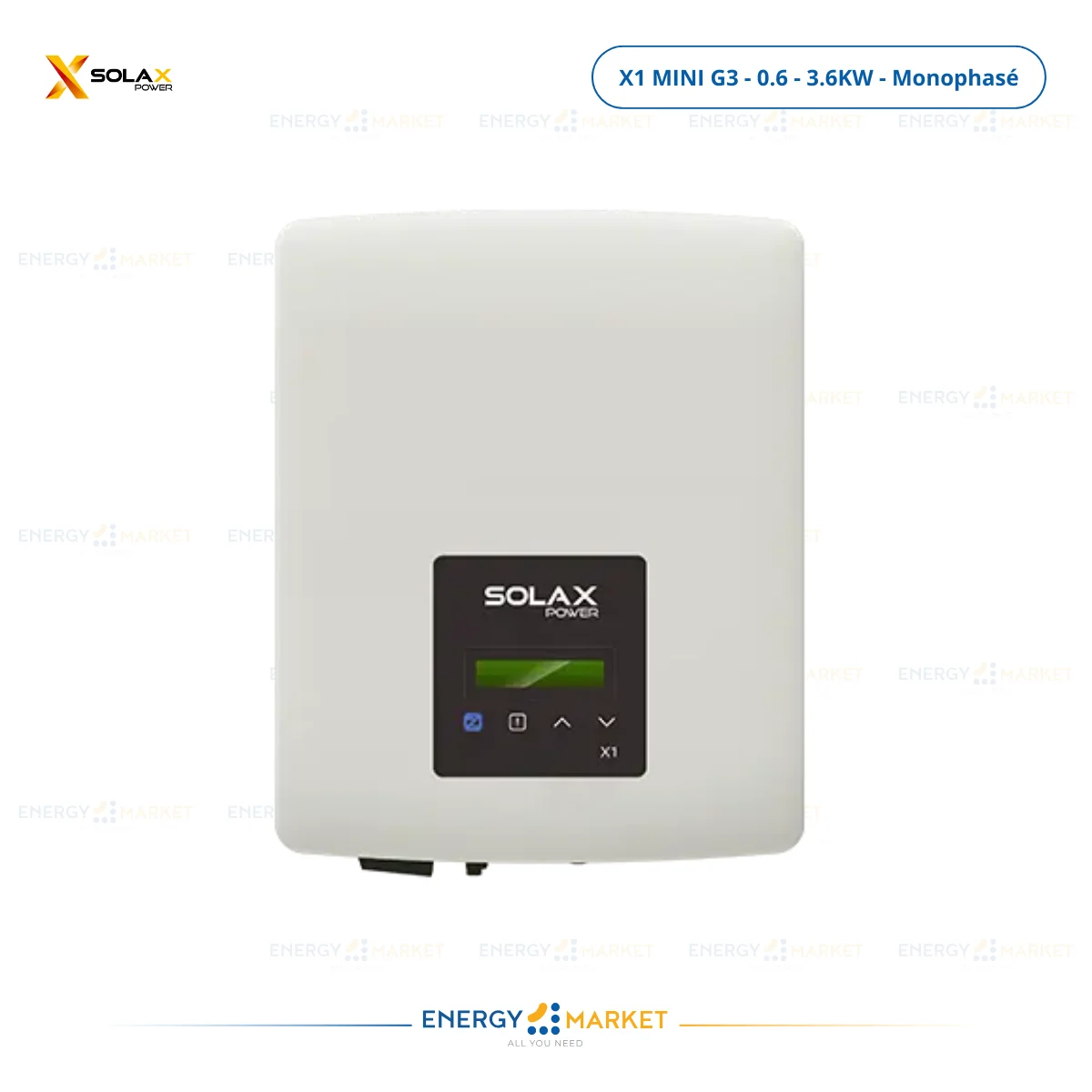 Onduleur Solaire Solax X1 MINI G3 – Monophasé 0,6 – 3,6 kW