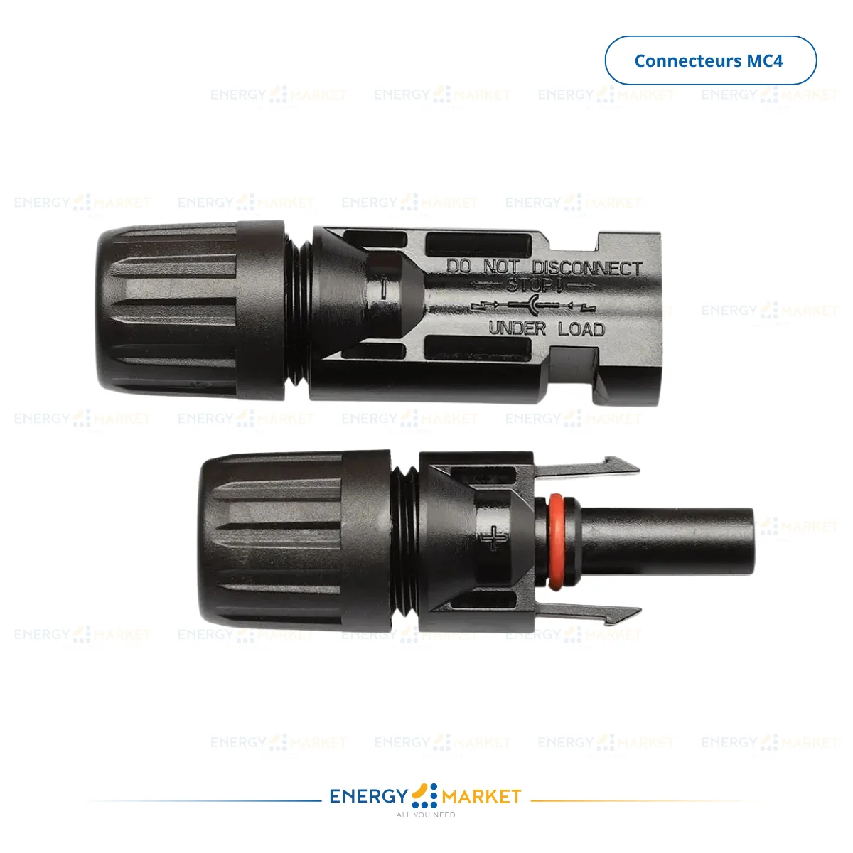 PAIRE DE CONNECTEURS MC4 POUR CÂBLE EN 4MM² À 6MM²