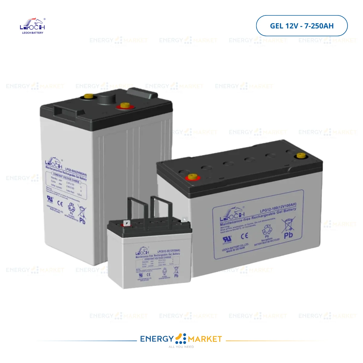 Batterie solaire LEOCH GEL 12v