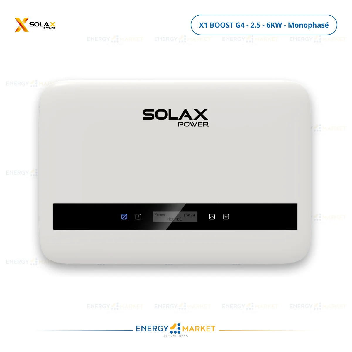 Onduleur Solaire Solax X1 BOOST G4 – Monophasé (2.5 kW – 6 kW)