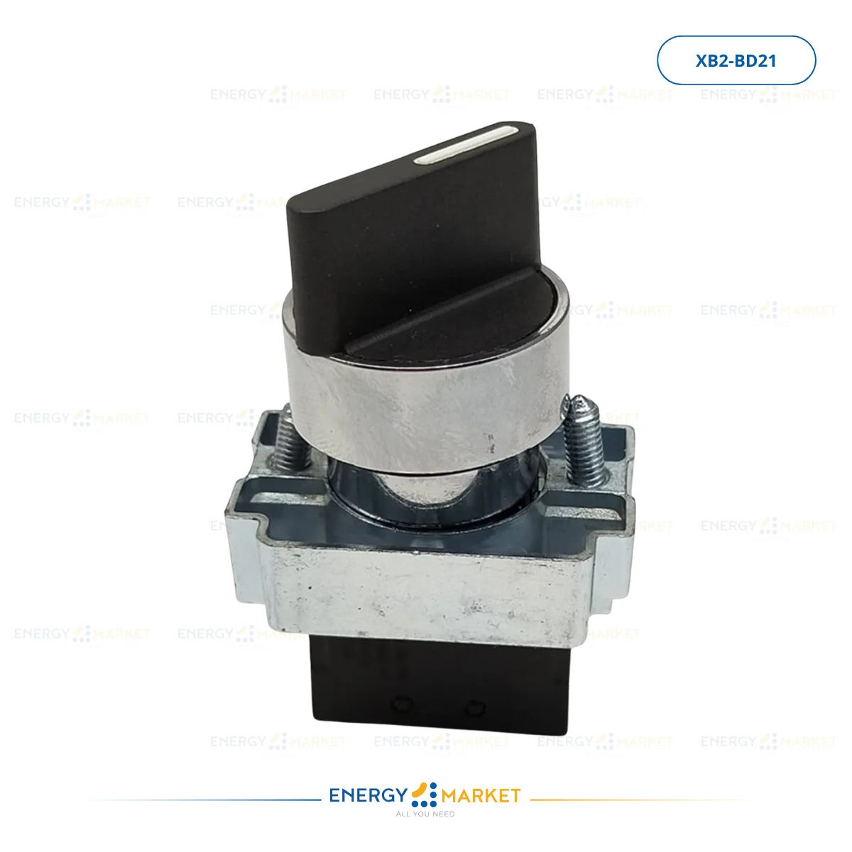 Commutateur XB2-BD21 – Bouton Tournant Noir