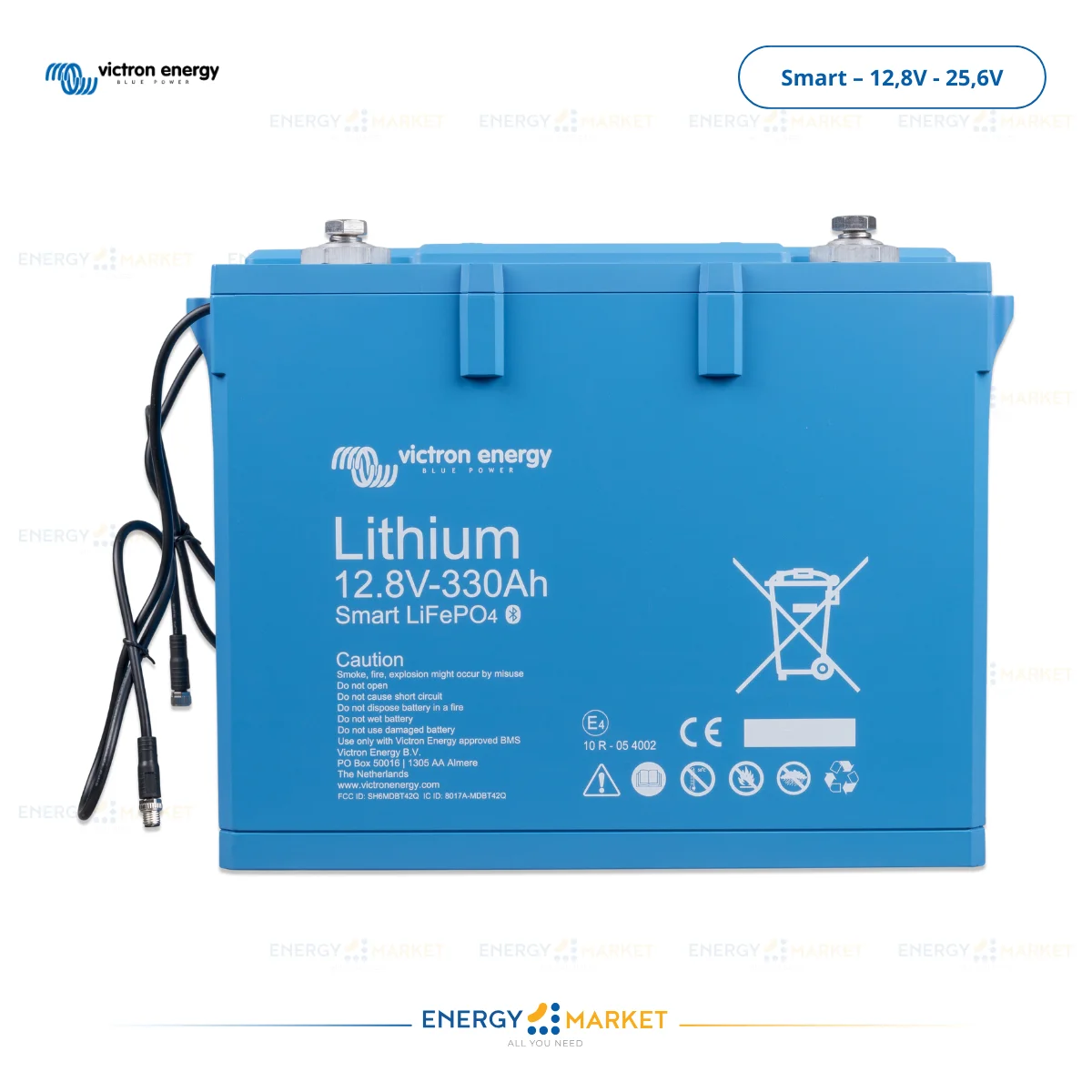 Batteries Lithium Victron Smart – 12,8V / 25,6V