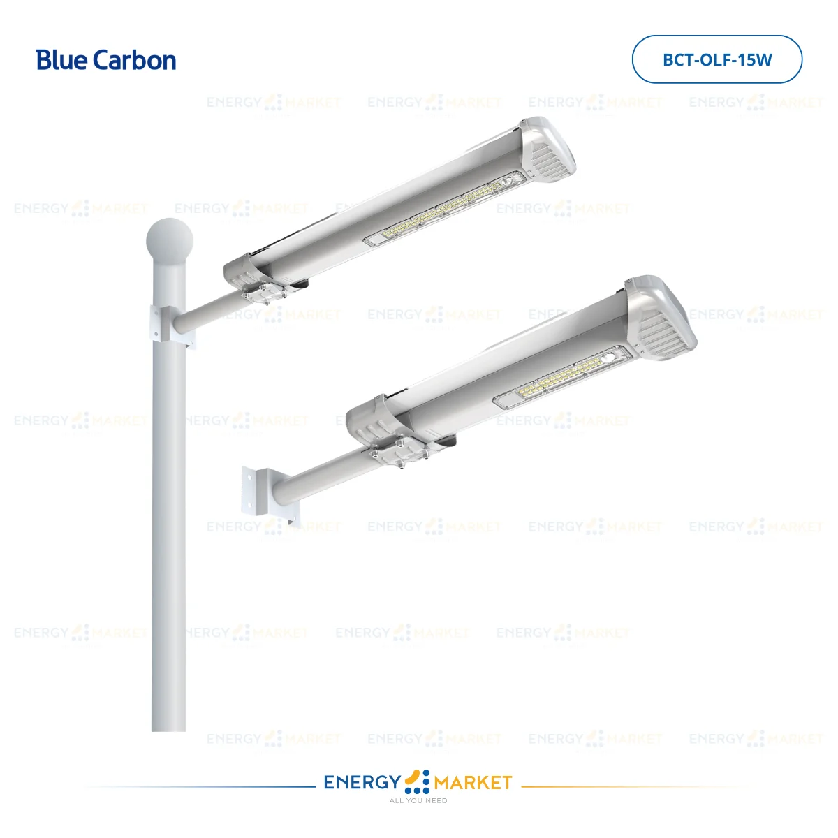 Lampe de jardin solaire intégrée 15 W