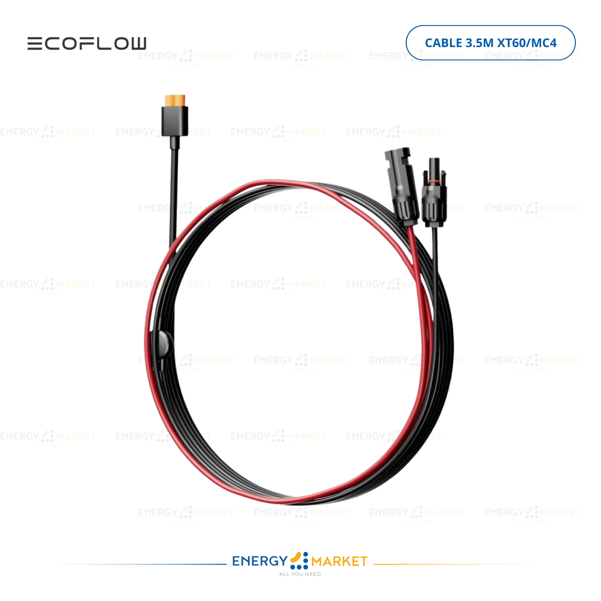 CABLE 3.5M XT60/MC4 - Ecoflow