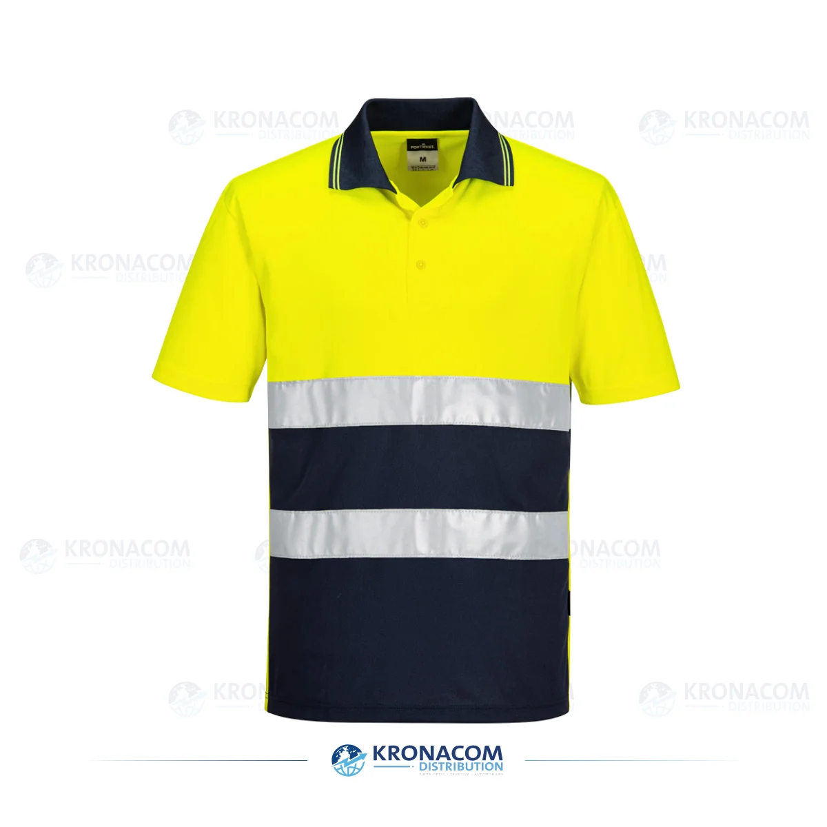S175 – Hi-Vis Lightweight Contrast Polo Shirt S/S