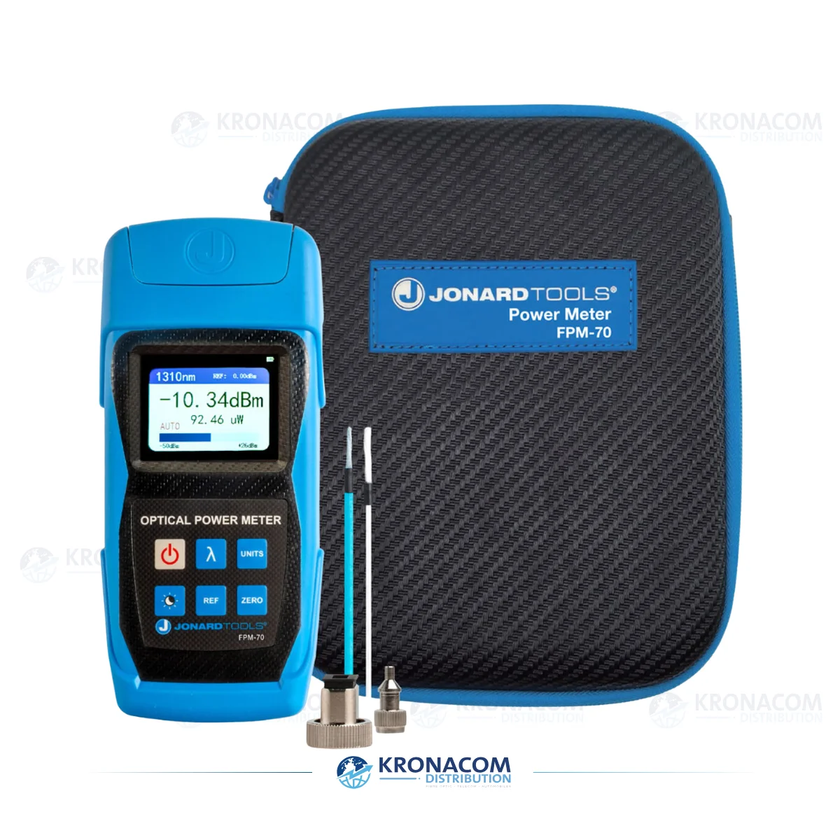 FPM-50A Glasfaser-Leistungsmessgerät (-50 bis +26 dBm) mit FC/SC/LC-Adaptern