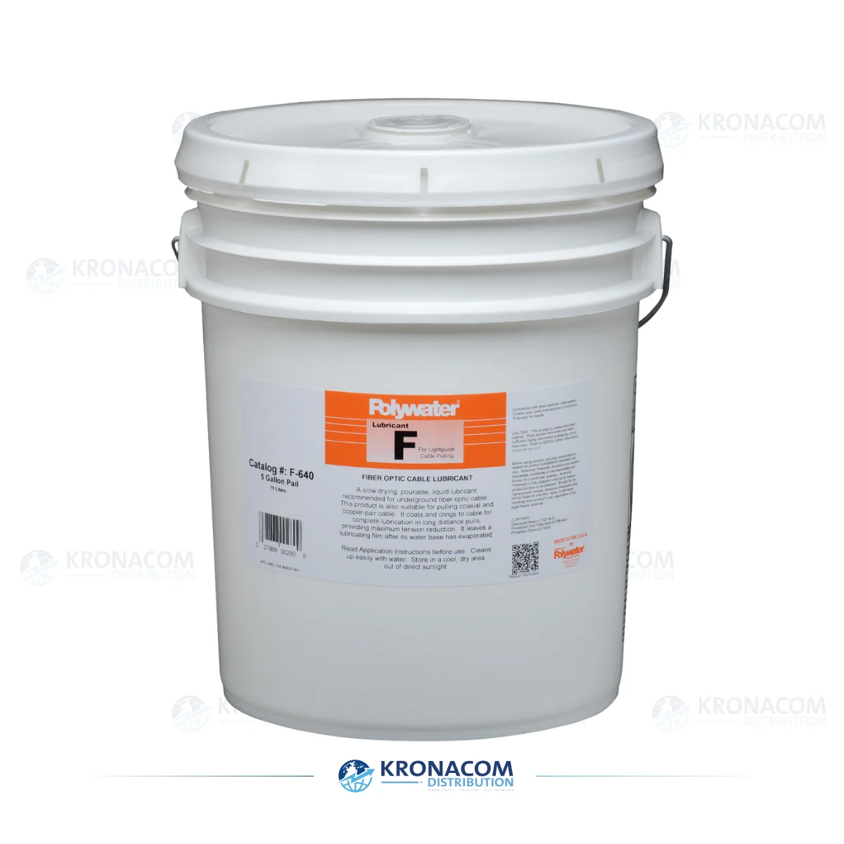 Polywater® Lubricant F – Kabelzug-Schmiermittel, 19 L