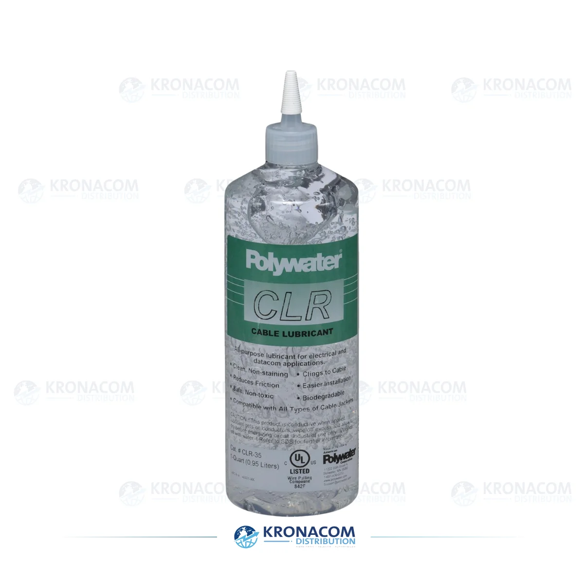 Polywater® Lubricant CLR – Kabelzug-Lubrikant, 0,95 L Quetschflasche