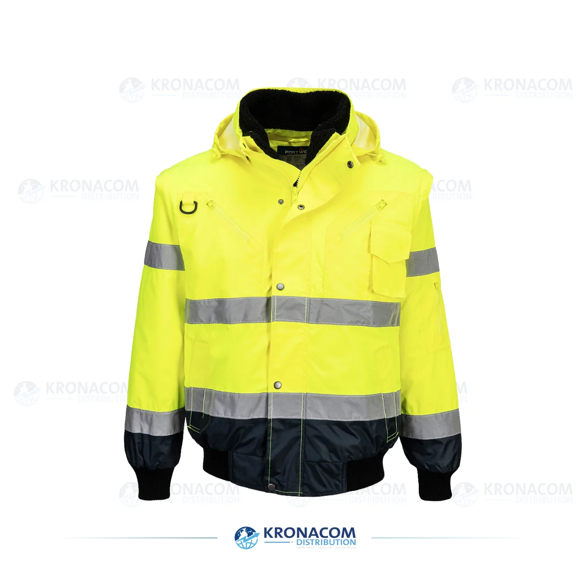 C465 – Hi-Vis 3-in-1 Kontrast-Bomberjacke